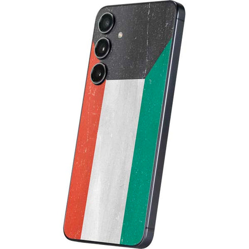 Kuwait Flag Distressed Galaxy S25 Skin